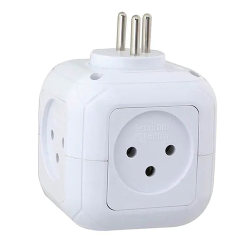 מפצל חשמל קובייה 5 שקעים