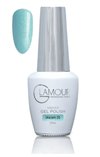 לק ג’ל יוניקורן מס’ 01 Unicorn – מ”ל 17 – Glamour