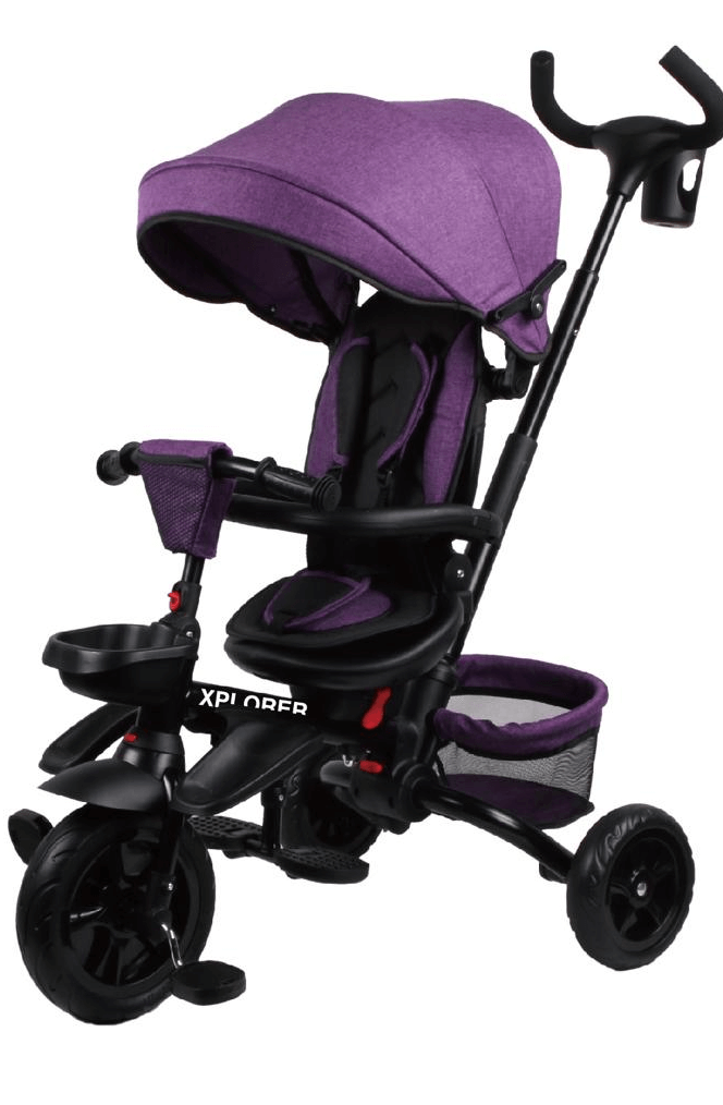 תלת אופן מתקפל דו צדדי 4 ב-1 דגם Xplorer מבית אינפנטי צבע סגול