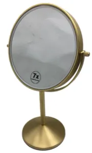 מראה מגדילה עומדת פי 7 זהב מט