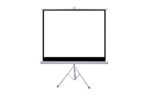 מסך הקרנה עם רגל MTS-152 מבית Atlastand