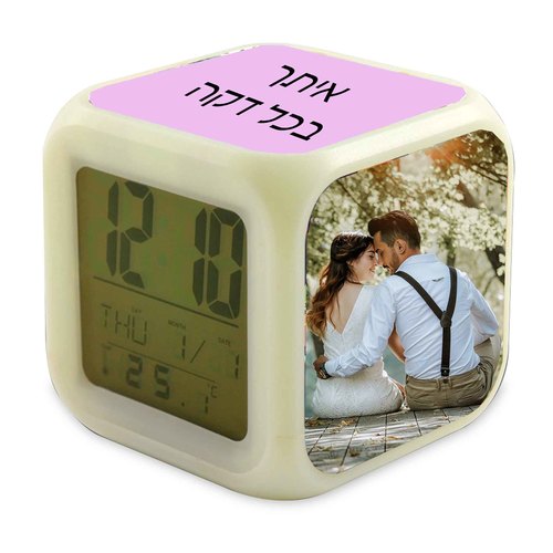 שעון מעורר עם הדפסה