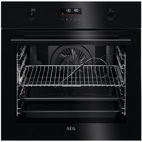 תנור בנוי פירוליטי AEG דגם BPE255636 שחור/לבן/נירוסטה א.א.ג.