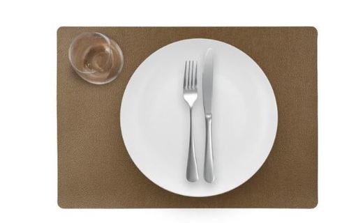 פלייסמט דו צדדי נחושת/כסף LUNAR pvc placemat