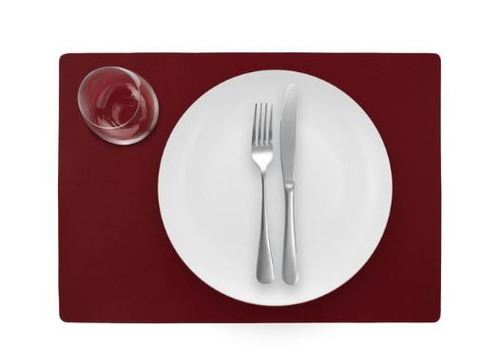 פלייסמט דו צדדי לינן/אדום LUNAR pvc placemat