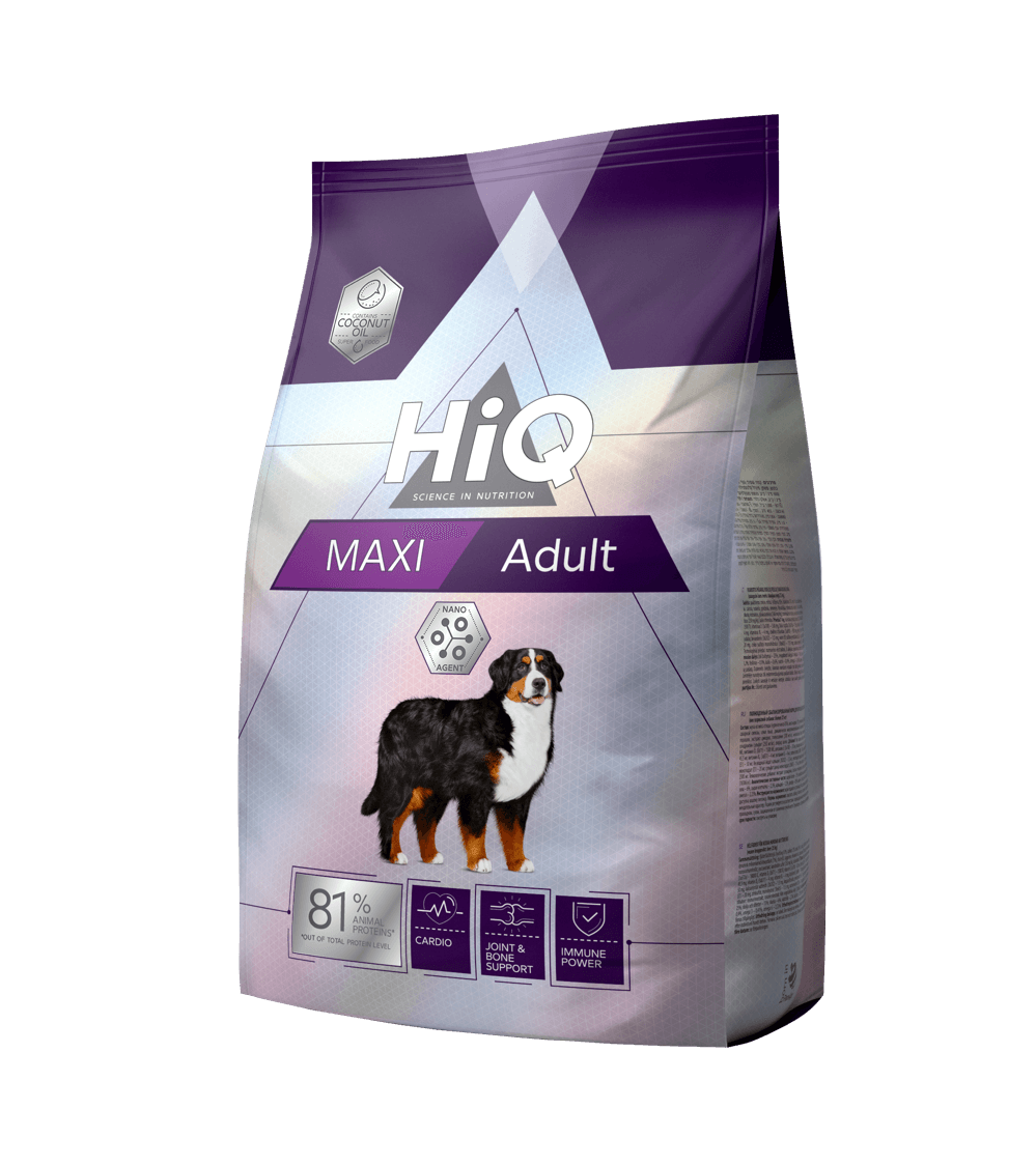HiQ מזון לכלבים בוגרים מגזעים גדולים עוף 11 ק"ג