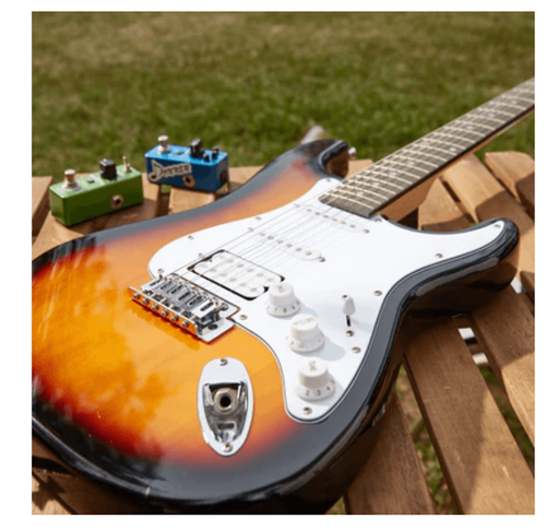 גיטרה חשמלית EC6741 בצבע סאנברסט + תיק נשיאה DST100 מבית DONNER