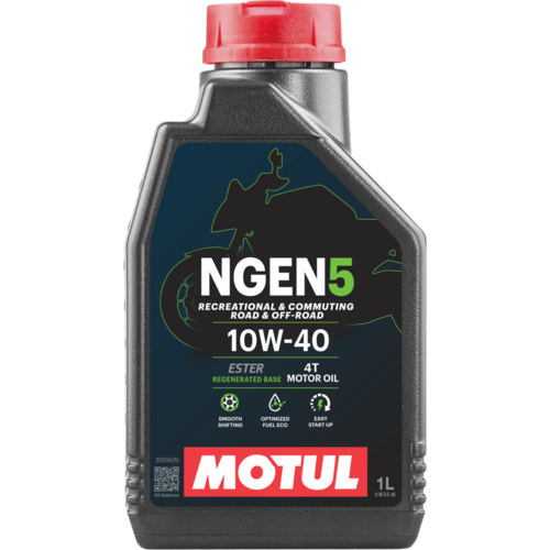 שמן מנוע 4 פעימות חצי סינתטי 10W40 מוטול 1 ליטר - MOTUL NGEN5 10W40 1L
