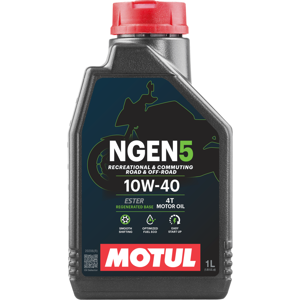 שמן מנוע 4 פעימות חצי סינתטי 10W40 מוטול 1 ליטר - MOTUL NGEN5 10W40 1L