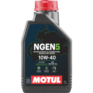שמן מנוע 4 פעימות חצי סינתטי 10W40 מוטול 1 ליטר - MOTUL NGEN5 10W40 1L