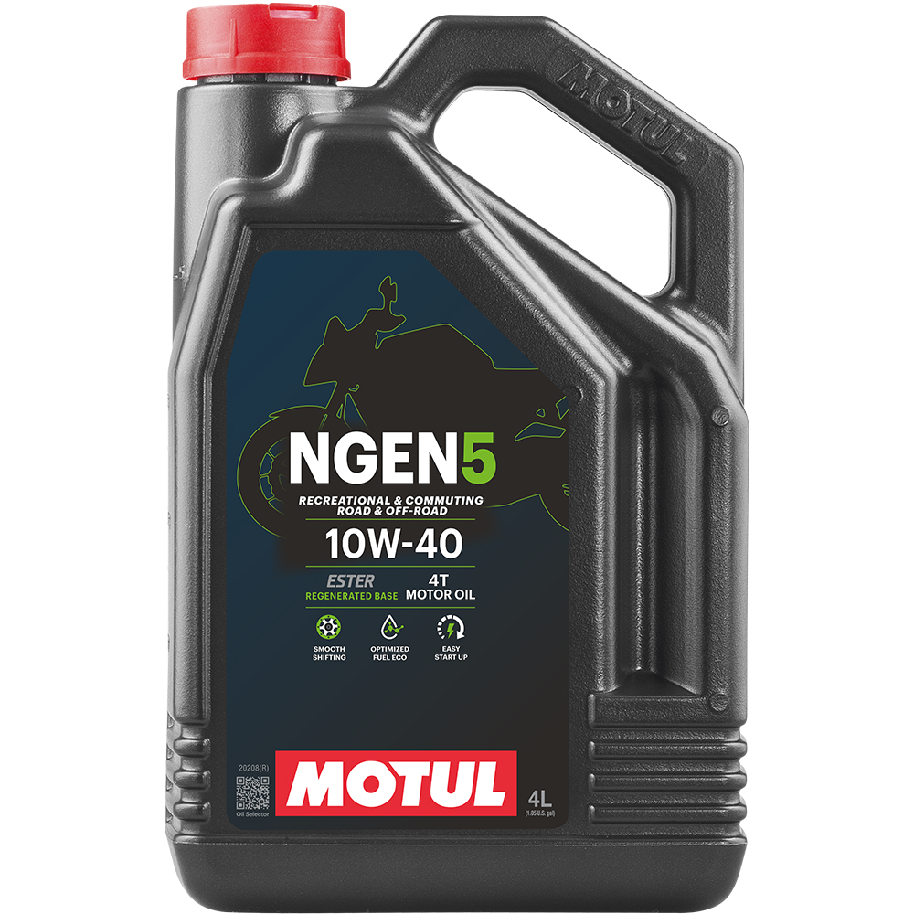 שמן מנוע 4 פעימות חצי סינתטי 10W40 מוטול 4 ליטר - MOTUL NGEN5 10W40 4L