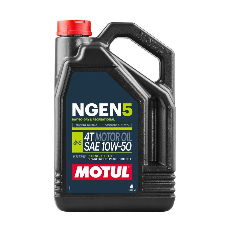 שמן מנוע 4 פעימות חצי סינתטי 10W50 מוטול 4 ליטר - MOTUL NGEN5 10W50 4L