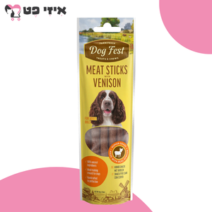 חטיף דוג פסט מקלוני בשר צבי לכלב 45 גרם Dog Fest