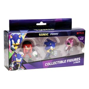 מארז סוניק פריים Sonic Prime עם 3 דמויות אספנות 7 ס"מ (מגוון מארזים)