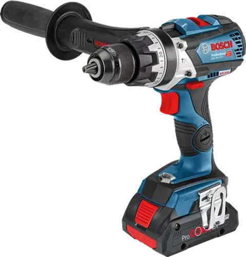 מברגה מקדחה ,מקדחה מברגה נטענת 18V + שתי סוללות 5Ah ומטען דגם GSB 18V-110 C בוש