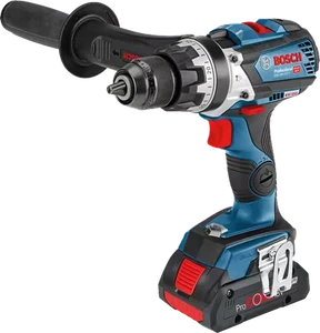 מברגה מקדחה ,מקדחה מברגה נטענת 18V + שתי סוללות 5Ah ומטען דגם GSB 18V-110 C בוש