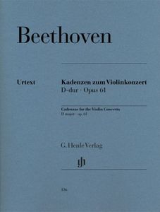 BEETHOVEN Cadenzas for the Violin Concerto D major op. 61