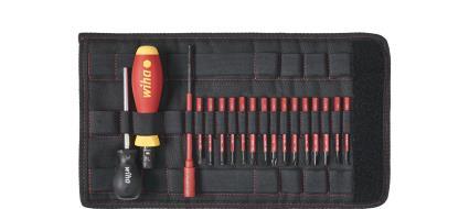 מברג מומנט מקצועי לחשמלאים TorqueVario-S 0.8-5.0Nm ראשים מתחלפים 19 חלקים+נרתיק בד - 36791 