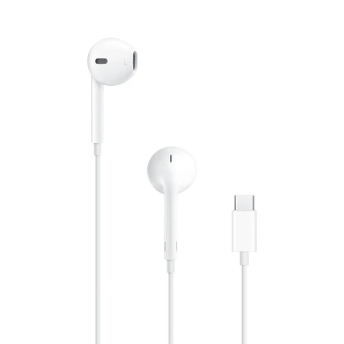 אוזניות חוטיות Apple EarPods עם חיבור USB-C יבואן רשמי MTJY3ZM/A