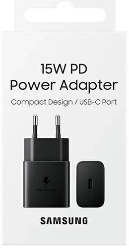 מטען קיר מהיר Samsung PD 15W סמסונג מקורי בצבע שחור