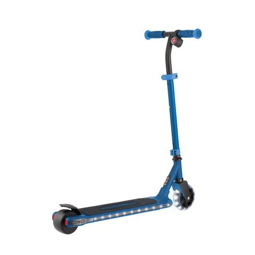 קורקינט חשמלי 2 גלגלים לילדים אי-מושן 6 E-MOTION עם 2 מהירויות, מנוע בתוך הגלגל, גלגלים ולוח מאירים - כחול