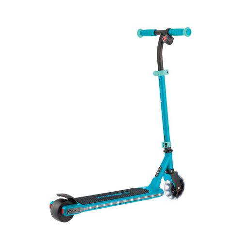 קורקינט חשמלי 2 גלגלים לילדים אי-מושן 6 E-MOTION עם 2 מהירויות, מנוע בתוך הגלגל, גלגלים ולוח מאירים - ירוק ענבר