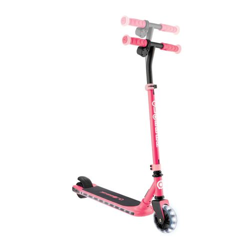 קורקינט חשמלי 2 גלגלים לילדים אי-מושן 6 E-MOTION עם 2 מהירויות, מנוע בתוך הגלגל, גלגלים ולוח מאירים - ורוד אלמוג