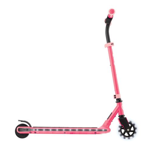 קורקינט חשמלי 2 גלגלים לילדים אי-מושן 6 E-MOTION עם 2 מהירויות, מנוע בתוך הגלגל, גלגלים ולוח מאירים - ורוד אלמוג