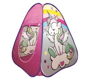 אוהל מתקפל לילדים בגובה 96 ס"מ - חד קרן