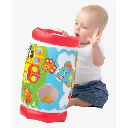 גליל מוזיקאלי מתנפח לתרגול מוטוריקה ועידוד זחילה