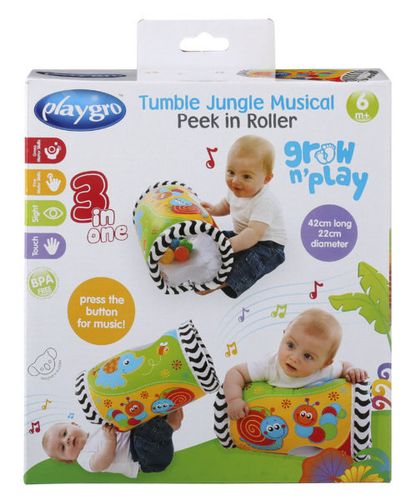 גליל מוזיקאלי מתנפח לתרגול מוטוריקה ועידוד זחילה