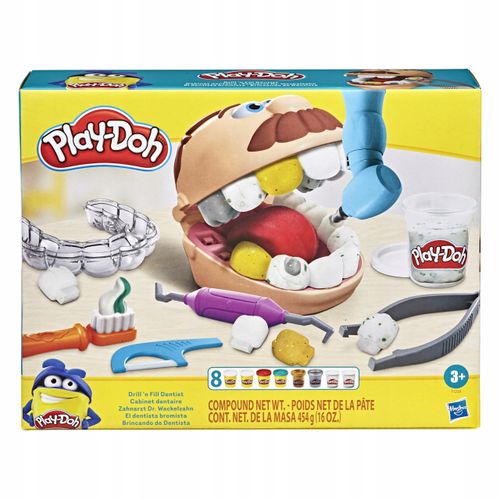 ערכת יצירה בבצק רופא שיניים עם שלל אביזרי עיצוב ו 8 מיכלי בצק (סה