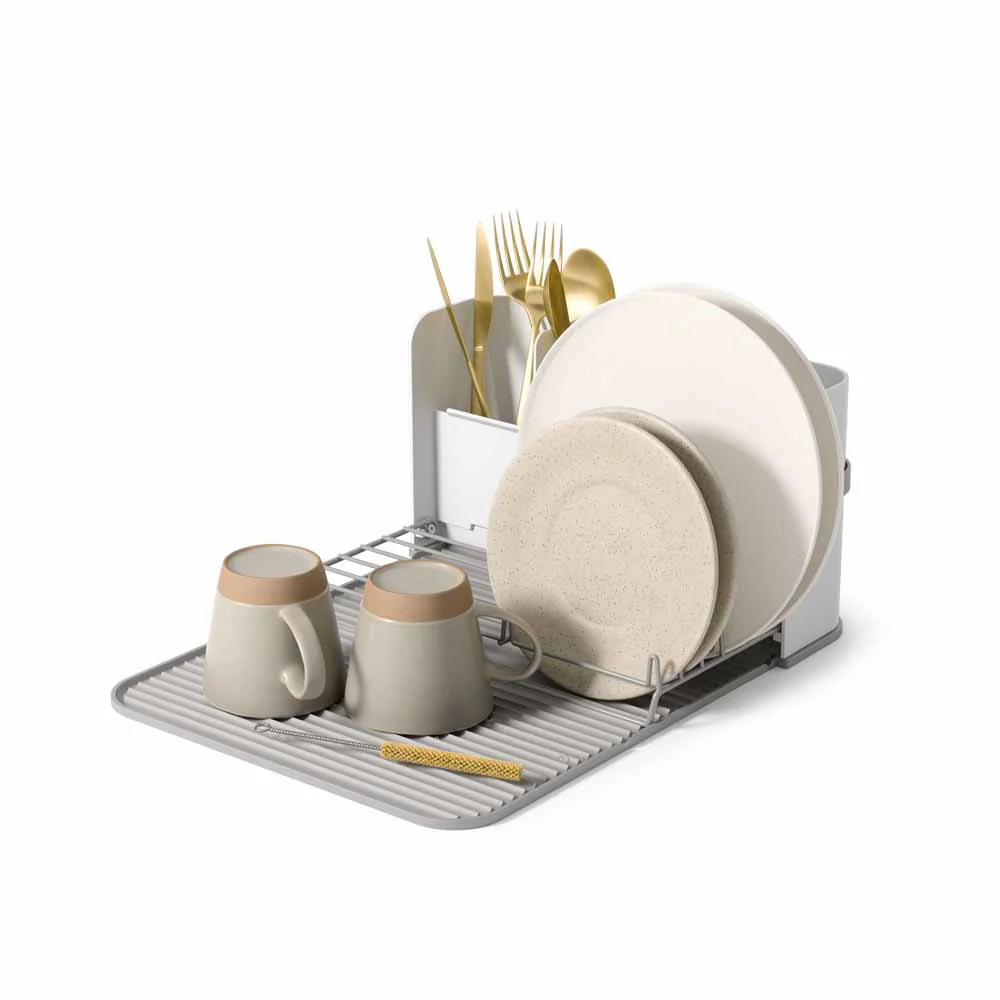 מתקן ייבוש כלים SLING לבן ואפור אומברה | Umbra Sling Dish Rack