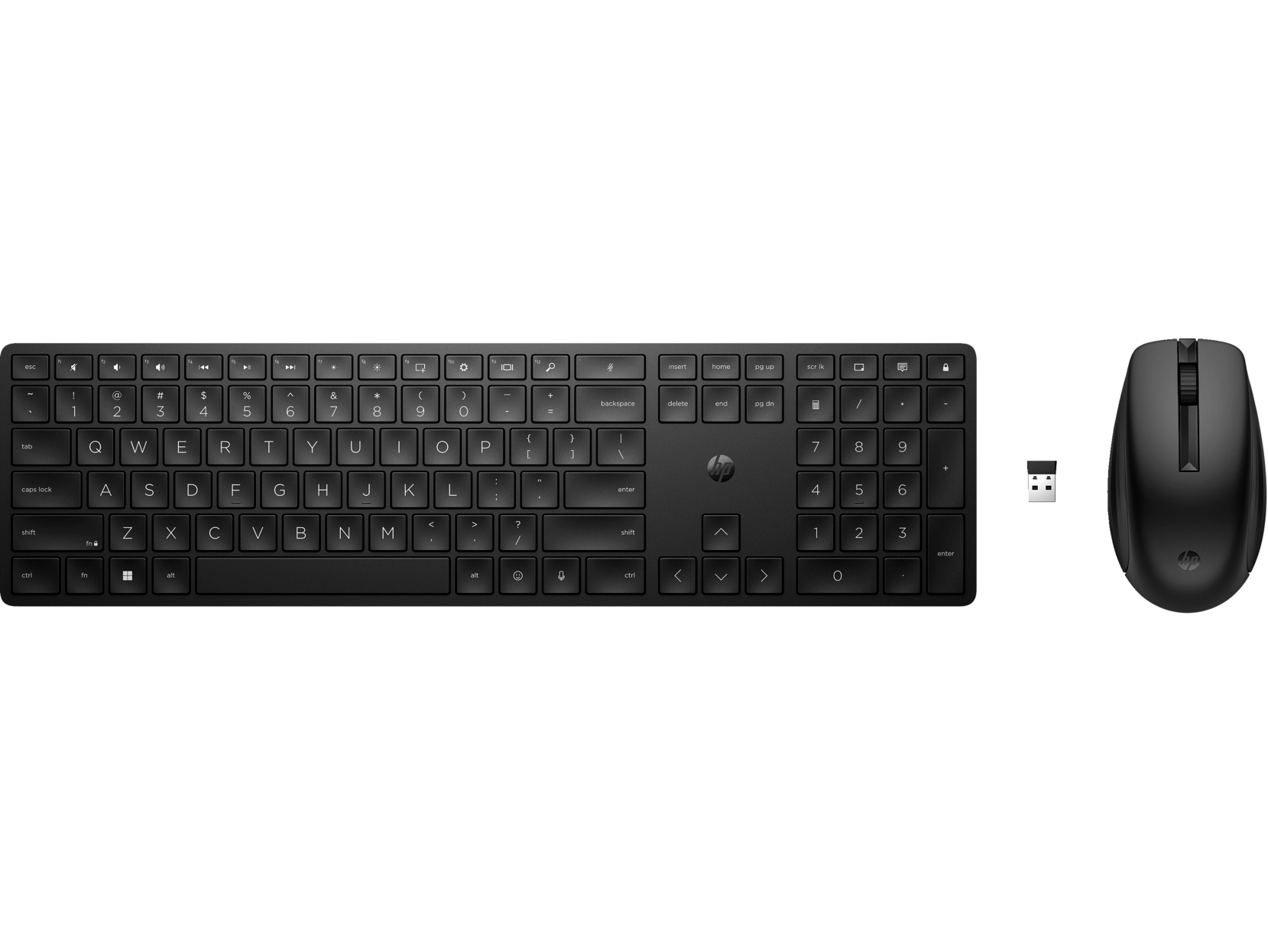 סט אלחוטי מקלדת ועכבר HP 655 Wireless Keyboard and Mouse Combo Black 10 4R009A6 במלאי