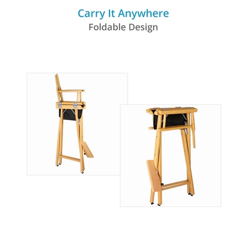 כיסא במאי / מאפרות מתקפל Proaim CH-DC30-01