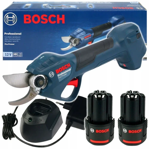 מזמרה נטענת 12V כולל 2 סוללות 3Ah ומטען דגם PRO PRUNER בוש