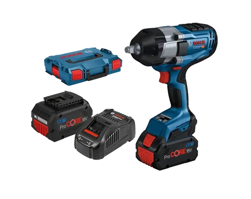 מפתח רטיטה 18V מקצועי מומנט 1000/1600Nm כולל 2 סוללות 5.5AH דגם GDS 18V-1000 בוש