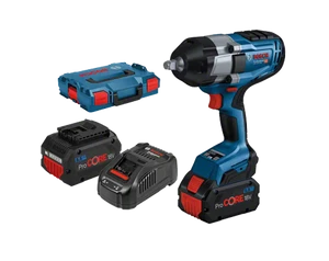 מפתח רטיטה 18V מקצועי מומנט 1000/1600Nm כולל 2 סוללות 5.5AH דגם GDS 18V-1000 בוש