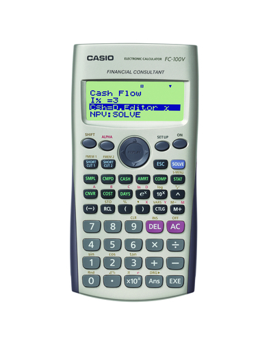 מחשבון פננסי קסיו CASIO FC-100V דגם חדש
