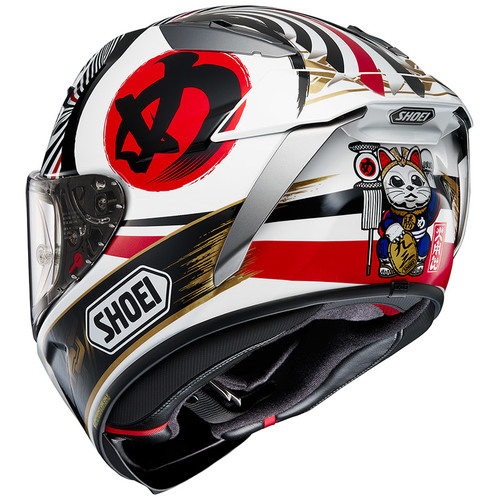 קסדת שואי מלאה שחור / לבן / זהב -  SHOEI X-SPR PRO MARQUEZ MOTEGI 4 TC-1