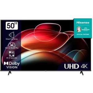 טלוויזיה בגודל 50" LED 50A6K 4K HISENSE - אחריות ניופאן יבואן רשמי