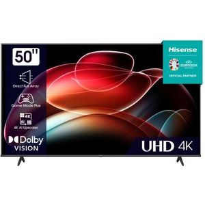 טלוויזיה בגודל 50" LED 50A6K 4K HISENSE - אחריות ניופאן יבואן רשמי