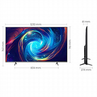טלוויזיה חכמה 55 אינץ' Hisense 55E7KQ PRO Smart TV 4k QLED - שלוש שנים אחריות ע