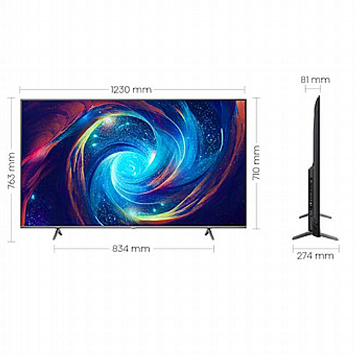 טלוויזיה חכמה 55 אינץ' Hisense 55E7KQ PRO Smart TV 4k QLED - שלוש שנים אחריות ע