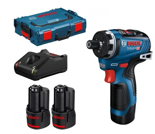 מקדחה מברגה נטענת 12V כולל 2 סוללות  3Ah ומזוודה דגם GSR 12V-35 HX בוש