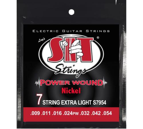 סט 7 מיתרים לחשמלית SIT S7954 Pure Nickel