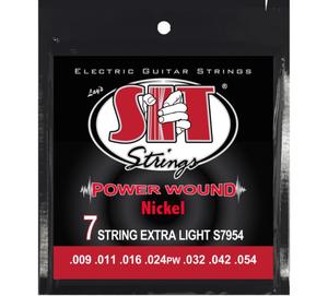 סט 7 מיתרים לחשמלית SIT S7954 Pure Nickel