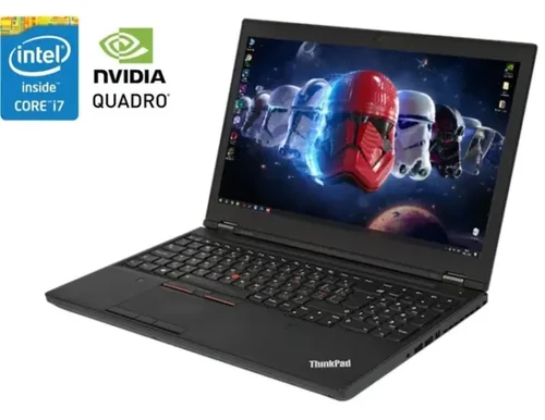 מחשב נייד מחודש Lenovo ThinkPad P50 Workstation Intel Core Core i7-6820HQ 32GB 512GB SSD NVIDIA Quadro M1000M 2GB 15.6″ Windows 10 Pro