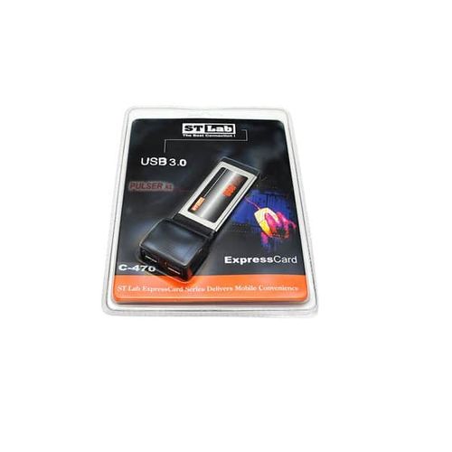 כרטיס C-470 Express Card עם 2 כניסות STLab USB 3.0