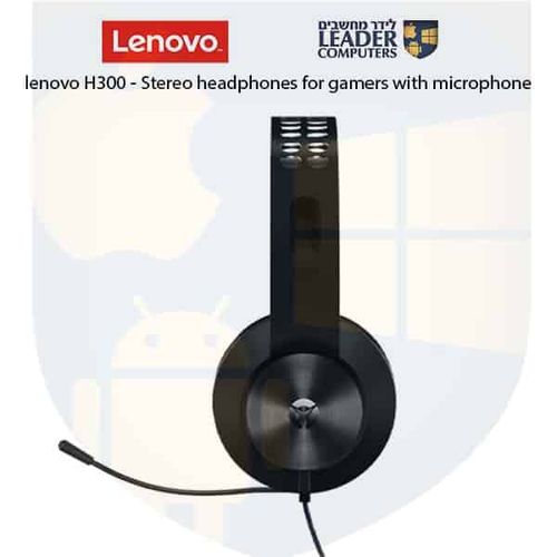 אוזניות סטריאו לגיימרים עם מיקרופון | Lenovo Legion H300